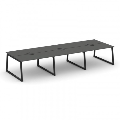 Style Project Рабочая станция 2-х сторон. SN-5T1.DRS-071 Акация Лорка/Металл Антрацит/Заглушка Пласт фото 7