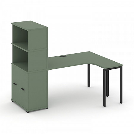 Стол эргономичный с опорным распашным шкафом Concept CN.SA-216(R)