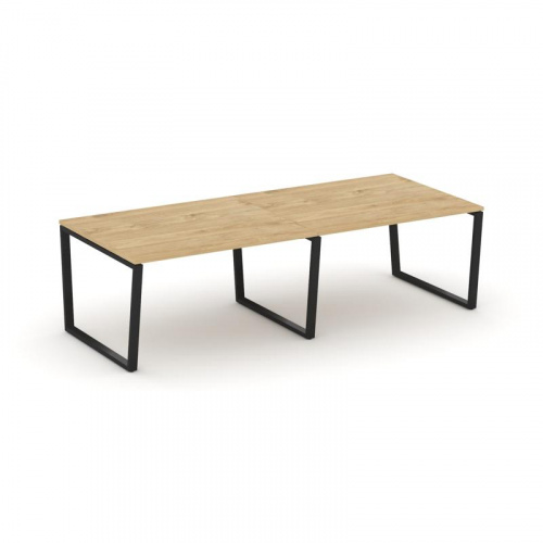 Style Project Стол переговорный SN-6T2.SPRG-042.3 Акация Лорка/Металл Антрацит 2360*1180*750