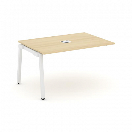 Style Project Проходной наб. элем. перег. стола SN-5A.NSPRG-003 Акация Лорка/Металл Белый 1380*980*7