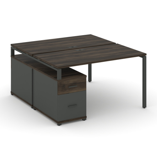 Бенч-система на 2 места с опорной тумбой Concept CN.DRS-308 фото 3