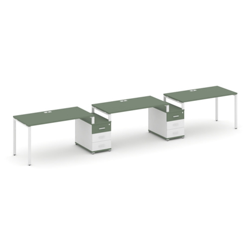 Бенч-система на 3 места с 2 опорными тумбами Concept CN.ORS-326 фото 5