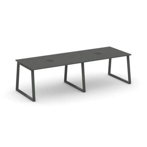 Style Project Стол переговорный SN-6T1.SPRG-014 Акация Лорка/Металл Антрацит/Заглушка Металл Антраци фото 27