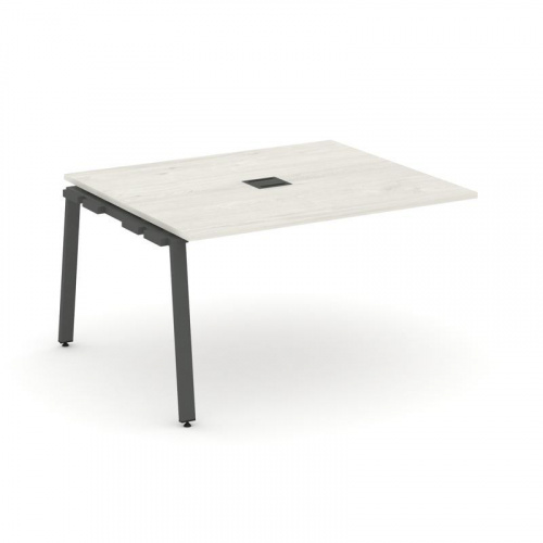 Style Project Проходной наб. элем. перег. стола SN-6A.NSPRG-034 Дуб Наварра/Металл Белый 1580*1180*7 фото 26