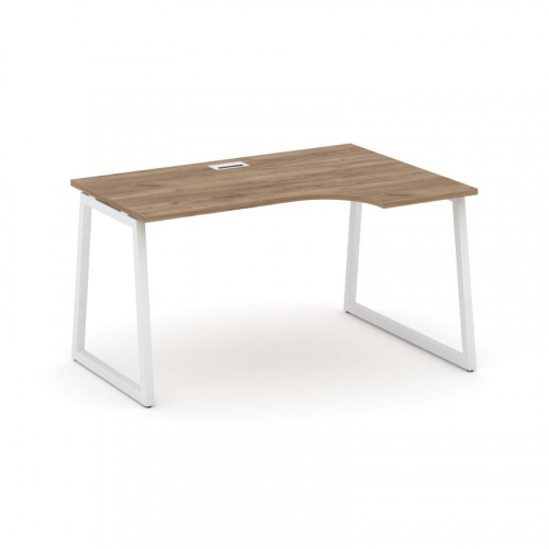 Style Project Стол рабочий эргоном. SN-4T1.SPA-022(R) Акация Лорка/Металл Антрацит/Заглушка Пластик фото 16