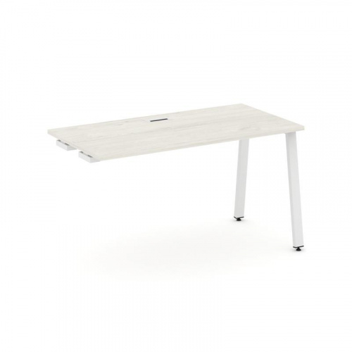 Style Project Стол-приставка к опор. элем. SN-6A.OPRS-013 Дуб Табак/Металл Белый 1380*700*750 фото 15