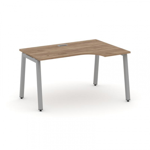 Style Project Стол рабочий эргоном. SN-5A.SPA-022(R) Дуб Наварра/Металл Антрацит 1580*800/980*750