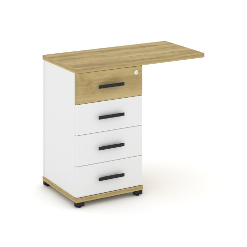 Тумба приставная с 4 ящикам Concept CN.TUS-001 W фото 6