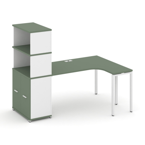 Стол эргономичный с опорным распашным шкафом Concept CN.SA-215(R)