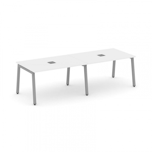 Style Project Стол переговорный SN-5A.SPRG-012 Дуб Табак/Металл Белый 2360*980*750 фото 8