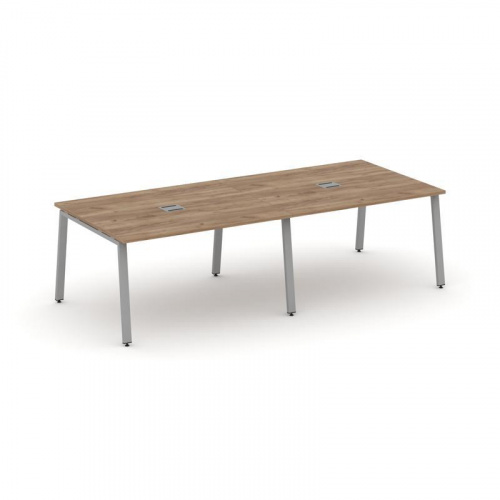 Style Project Стол переговорный SN-6A.SPRG-042 Дуб Наварра/Металл Белый 2360*1180*750 фото 12