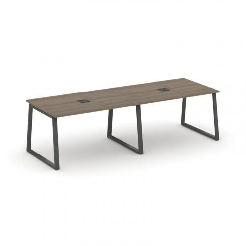 Style Project Стол переговорный SN-6T1.SPRG-014 Акация Лорка/Металл Антрацит/Заглушка Металл Антраци фото 25