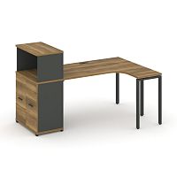 Стол эргономичный с опорным распашным шкафом Concept CN.SA-213(R)