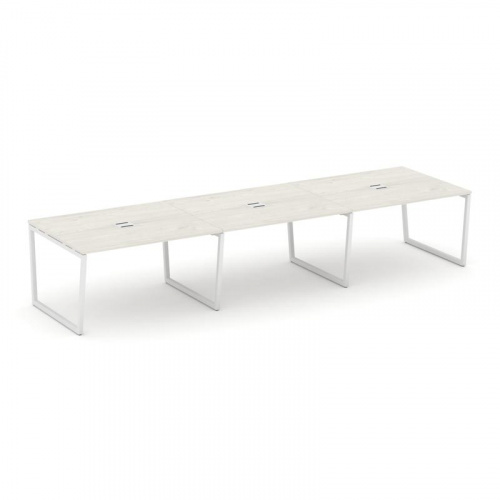 Style Project Стол переговорный SN-4T2.SPRG-054 Акация Лорка/Металл Антрацит/Заглушка Металл Антраци фото 12