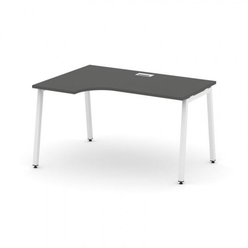 Style Project Стол рабочий эргоном. SN-4A.SPA-021(L) Антрацит/Металл Антрацит 1380*800/980*750 фото 24