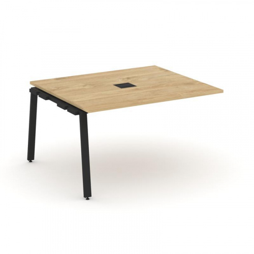 Style Project Проходной наб. элем. перег. стола SN-6A.NSPRG-034 Дуб Наварра/Металл Белый 1580*1180*7 фото 6