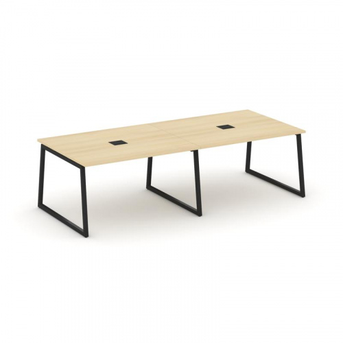 Style Project Стол переговорный SN-4T1.SPRG-042 Акация Лорка/Металл Антрацит/Заглушка Металл Антраци фото 20