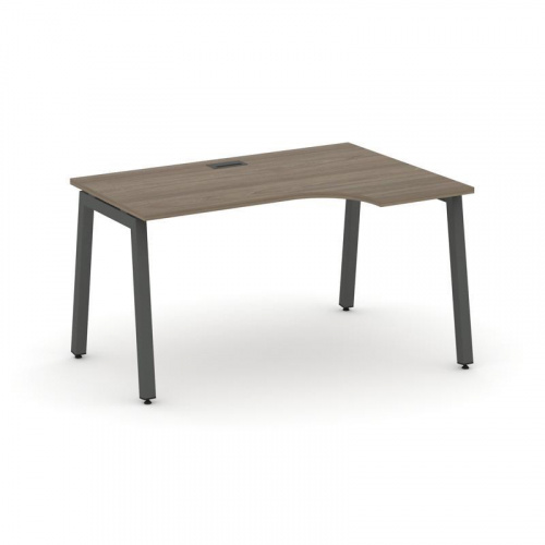 Style Project Стол рабочий эргоном. SN-5A.SPA-022(R) Дуб Наварра/Металл Антрацит 1580*800/980*750 фото 20