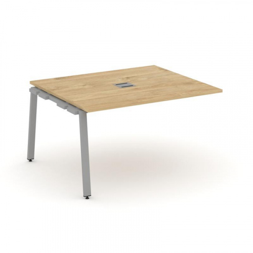 Style Project Проходной наб. элем. перег. стола SN-6A.NSPRG-034 Дуб Наварра/Металл Белый 1580*1180*7 фото 3