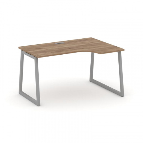 Style Project Стол рабочий эргоном. SN-4T1.SPA-022(R) Акация Лорка/Металл Антрацит/Заглушка Пластик фото 15