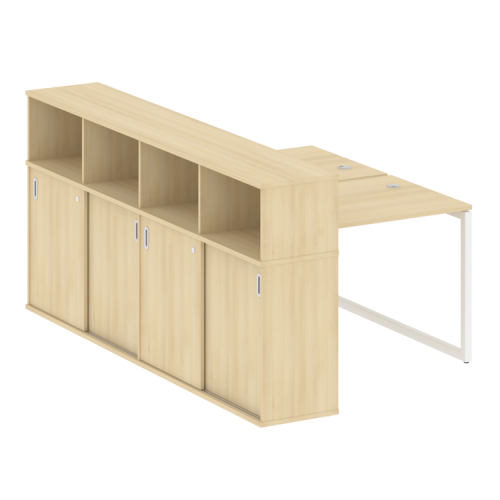 Бенч-система с шкафом-купе на О-обр. м/к Metal System Quattro 40БО.РС-СШК-4.1 фото 15