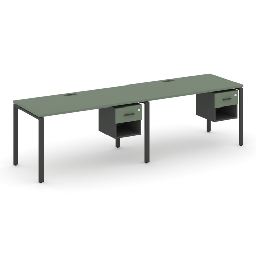 Бенч-система на 2 места с подвесными тумбами Concept CN.ORS-117 фото 2