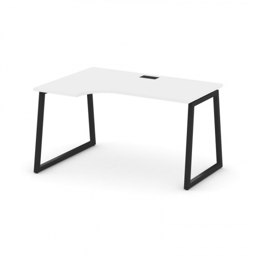 Style Project Стол рабочий эргоном. SN-4T1.SPA-021(L) Акация Лорка/Металл Антрацит/Заглушка Пластик фото 5