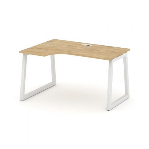 Style Project Стол рабочий эргоном. SN-5T1.SPA-001(L) Акация Лорка/Металл Антрацит/Заглушка Пластик фото 3