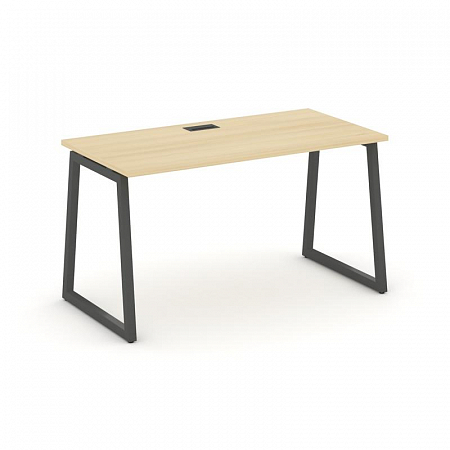 Style Project Стол письменный SN-4T1.SP-004 Акация Лорка/Металл Антрацит/Заглушка Пластик Черный 158