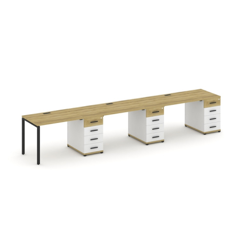 Бенч-система на 3 места с 3 опорными тумбами Concept CN.ORS-441 фото 6