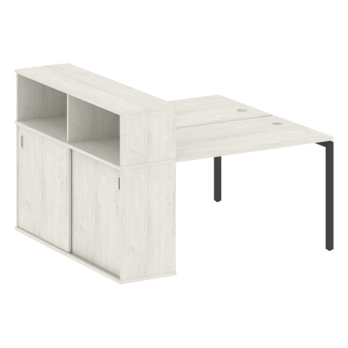 Бенч-система с шкафом-купе на П-обр. м/к Metal System Quattro 40БП.РС-СШК-2.2 фото 8