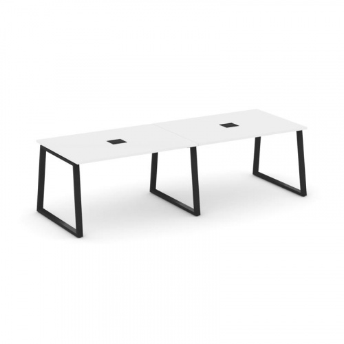 Style Project Стол переговорный SN-6T1.SPRG-014 Акация Лорка/Металл Антрацит/Заглушка Металл Антраци фото 10