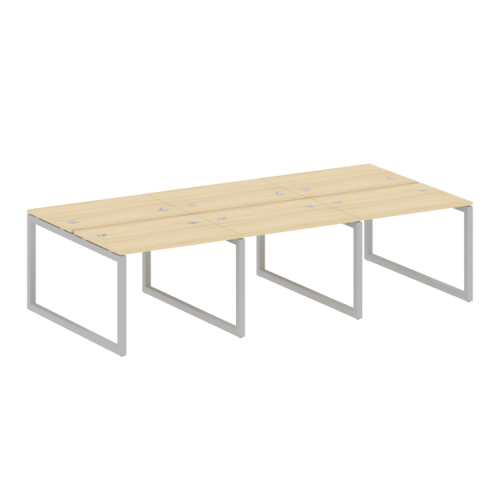 Бенч-система на 6 рабочих мест на О-обр. м/к Metal System Quattro 50БО.СМ-6.1 фото 5