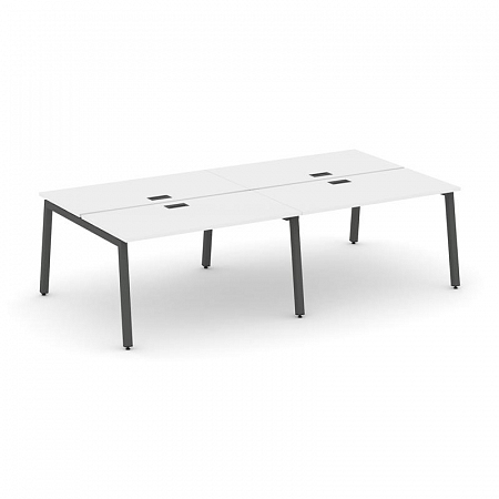 Style Project Рабочая станция 2-х сторон. SN-5A.DRS-034 Белый/Металл Антрацит 3160*1232*750