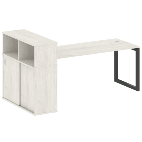 Стол офисный с шкафом-купе на О-обр. м/к Metal System Quattro 50БО.РС-СШК-3.5 фото 13