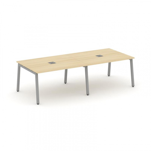 Style Project Стол переговорный SN-5A.SPRG-042 Акация Лорка/Металл Белый 2360*1180*750 фото 5