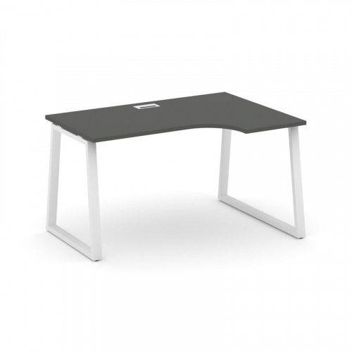 Style Project Стол рабочий эргоном. SN-6T1.SPA-011(R) Акация Лорка/Металл Антрацит/Заглушка Пластик фото 19