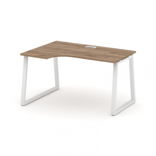 Style Project Стол рабочий эргоном. SN-6T1.SPA-022(L) Акация Лорка/Металл Антрацит/Заглушка Пластик фото 11