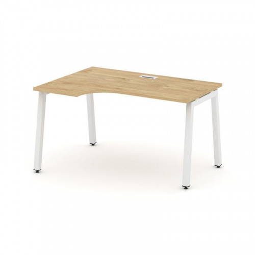 Style Project Стол рабочий эргоном. SN-5A.SPA-001(L) Дуб Наварра/Металл Антрацит 1380*600/980*750 фото 17