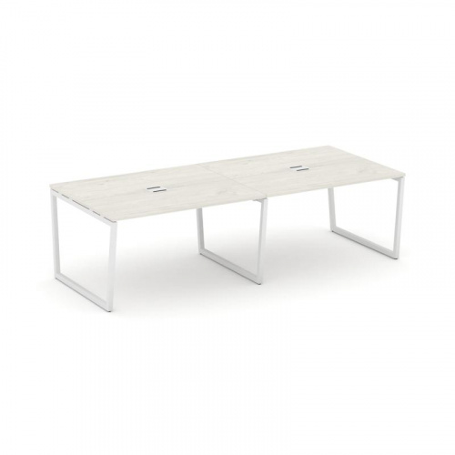 Style Project Стол переговорный SN-4T2.SPRG-044 Акация Лорка/Металл Антрацит/Заглушка Металл Антраци фото 12