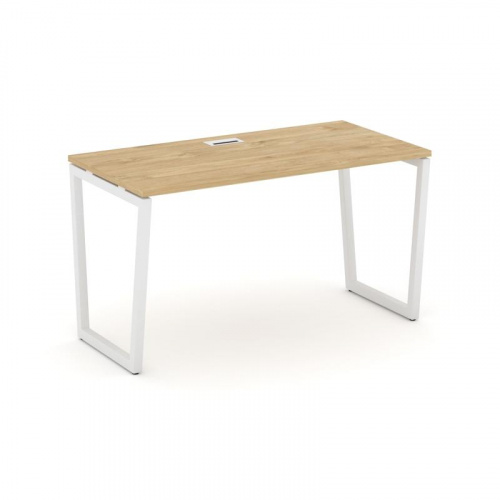 Style Project Стол письменный SN-4T2.SP-014 Акация Лорка/Металл Антрацит/Заглушка Пластик Черный 158 фото 3