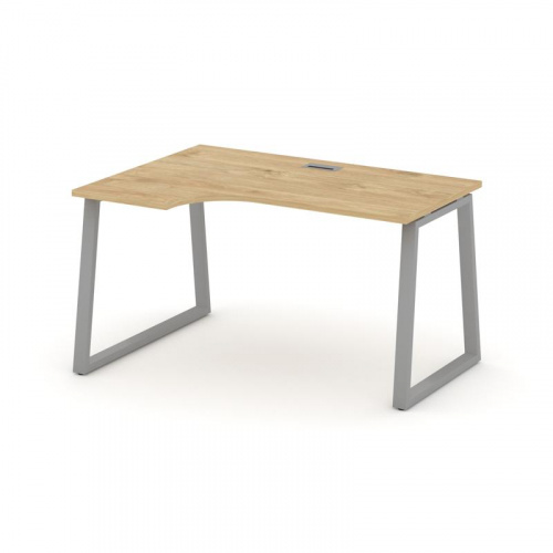 Style Project Стол рабочий эргоном. SN-6T1.SPA-022(L) Акация Лорка/Металл Антрацит/Заглушка Пластик фото 2