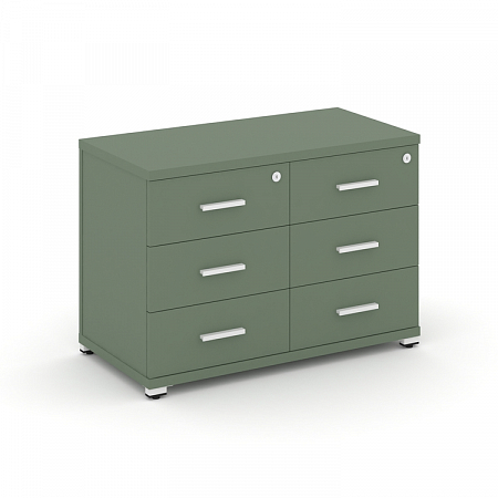 Тумба приставная с 6 ящиками Concept CN.TSP-007 W