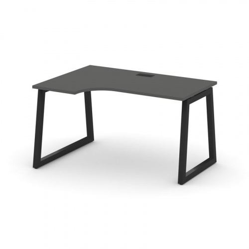 Style Project Стол рабочий эргоном. SN-5T1.SPA-001(L) Акация Лорка/Металл Антрацит/Заглушка Пластик фото 8