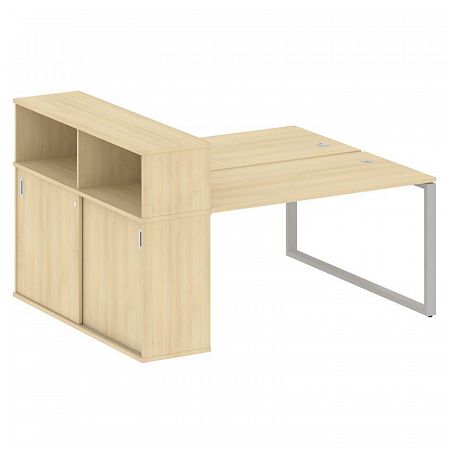 Бенч-система с шкафом-купе на О-обр. м/к Metal System БО.РС-СШК-2.3