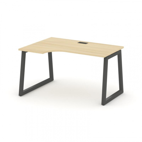 Style Project Стол рабочий эргоном. SN-5T1.SPA-001(L) Акация Лорка/Металл Антрацит/Заглушка Пластик фото 28