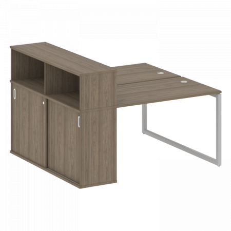 Бенч-система с шкафом-купе на О-обр. м/к Metal System Quattro 40БО.РС-СШК-2.2